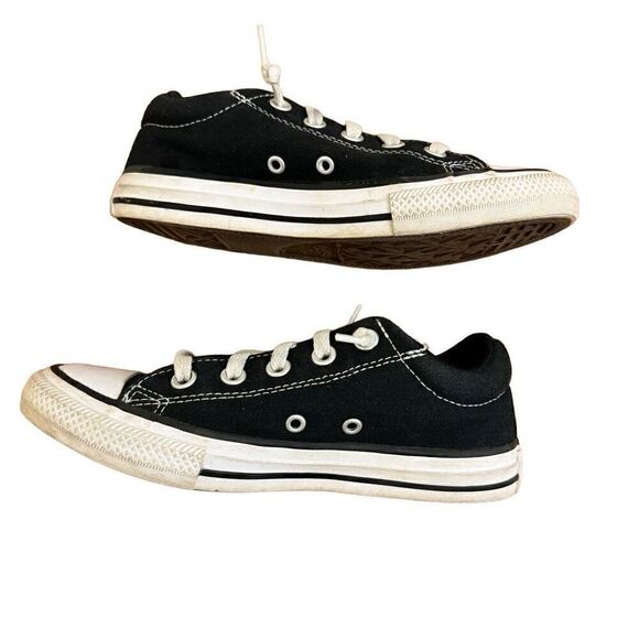 Converse Chuck Taylor All Star Madison Low Top Sneakers Black Size 2 Youth - Picture 4 of 7
